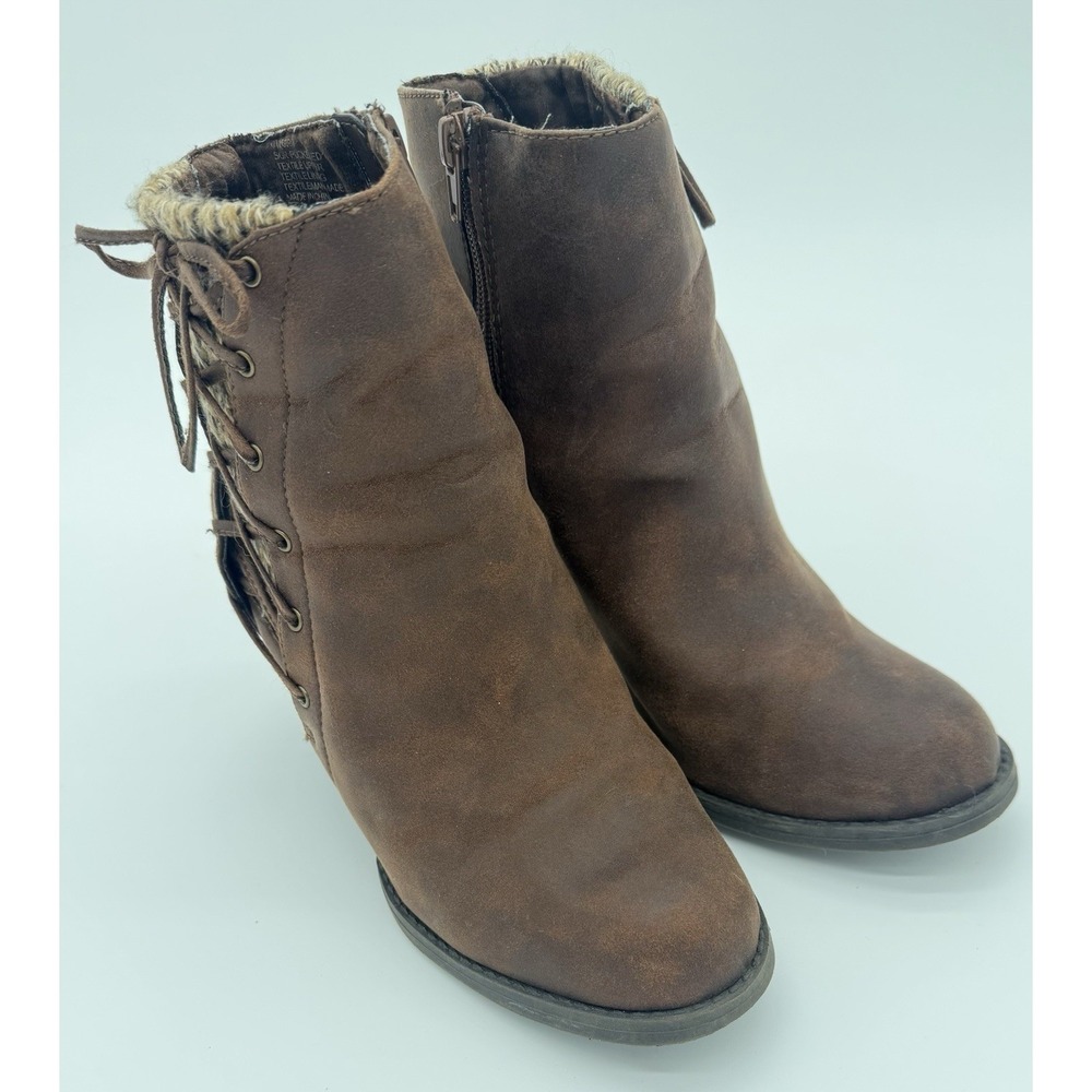 Sweater Ankle Boot 8.5 Boho Western Cottagecore Vintage Y2K Festival Prairie 90s - Picture 7 of 10